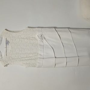 Dressbarn collection lace cream dress